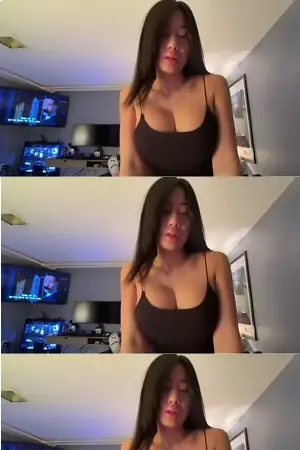 Asian with big tits just loves