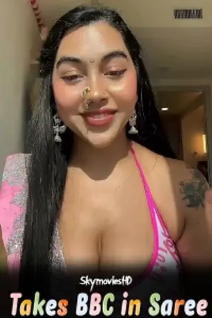 Takes BBC in Saree